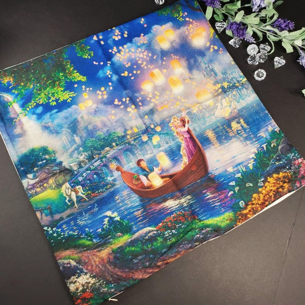 Rapunzel Thomas Kinkade Decorative Pillowcase